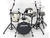 The Gibraltar bracklet lifts the bass drum away from the floor to allow the slot cut into its underside to have full boom-reducing effect